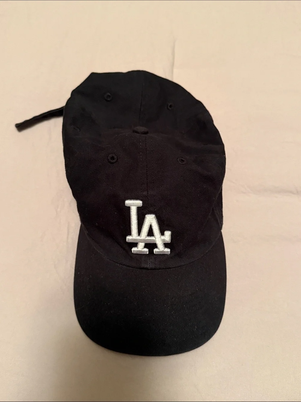 Black Baseball Cap with LA Logo